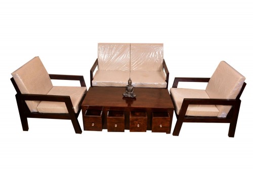 Mayur 2+1+1 sofa set with center table