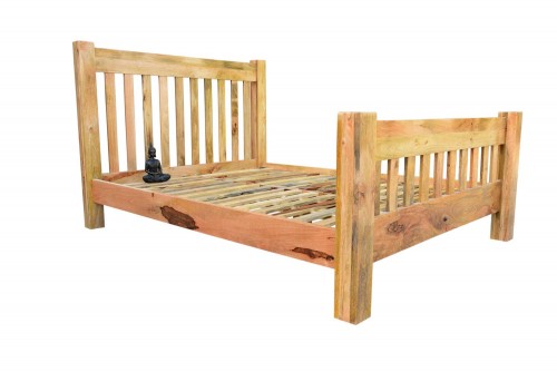Streak natural finish low height bed
