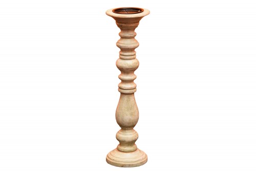 Vintage round carve candle stand