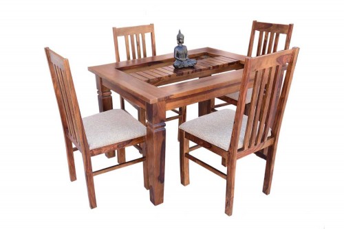 4-Seater swingo dining table with vernal upholstery chair