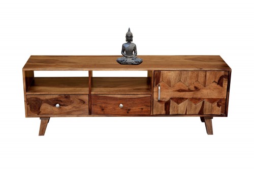 erangel diamond sheesham two drawer tv cabinet
