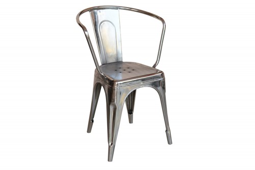  Molding metal Silver finish chair