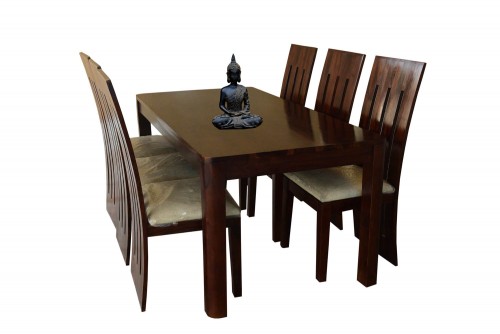 Oriel 6 seater sheesham wood dining table with Oriel sheesham wood dining Chair