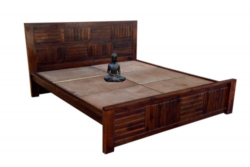 Siramika Solid sheesham wood King Size Bed