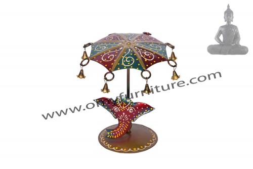 Decorative showpiece lord ganesha with umbrella for car dashboard and home temple