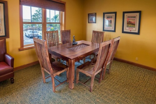 6- Seater Amusable recto carving dining table with Zernal wooden chair 