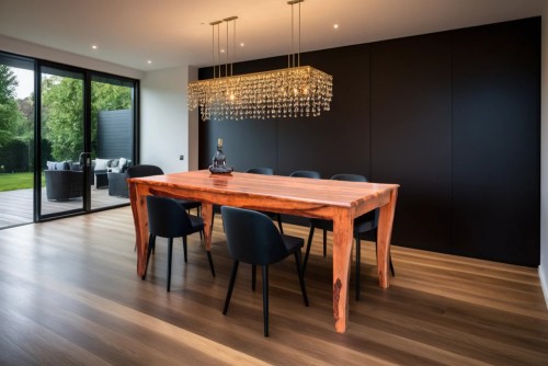 Arevto curve leg dining table