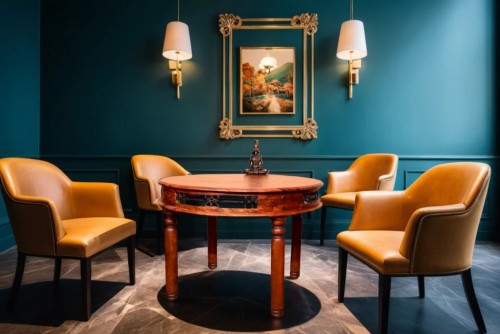 Vintage Round Dining Table