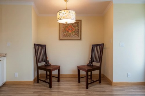 Pair of Zernal strip rustic chair