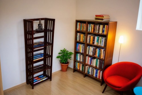 Strip folding walnut   book shelf