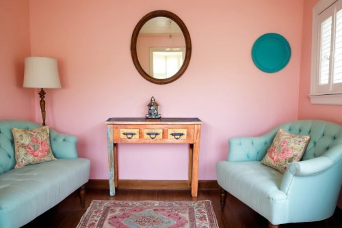 Queer three drawer console cum study table