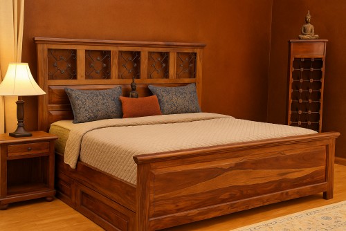 Flowo iron pannel storage bed