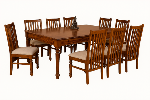 8 Seater Platinum Dining Table Set