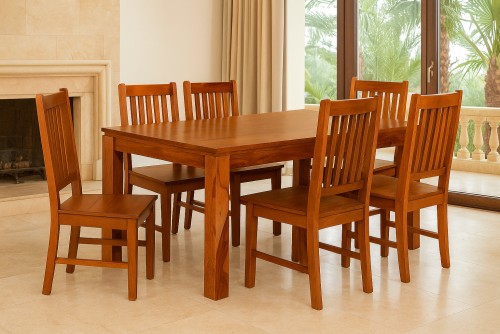 6 Seater Classic Dining Table  Set