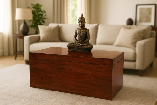  Fond walnut finish box