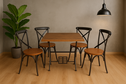 4 Seater Restro Tailor Dining  Table Set