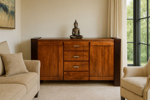 Belters designed four drawer two door side board