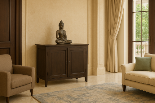 Solid wood sideboard