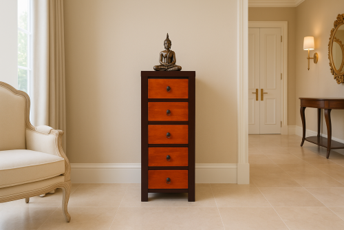 Beamy long chest of drawer