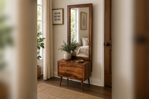 Salivro round leg dressing table