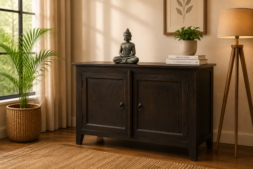 Solid wood sideboard