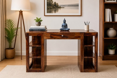 Heavro teak finish study table