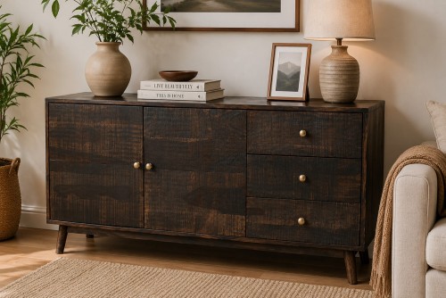 Toshi Solid wood Side board