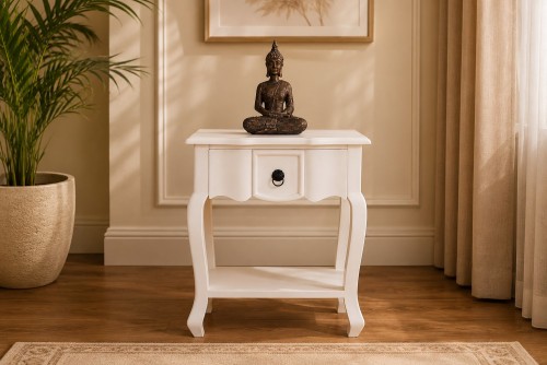 Rich Royal one drawer Bottom Shelf Bedside