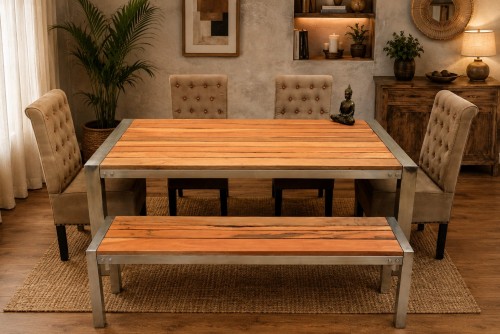 6  Seater Beach Star Dining Table Set With Bench 