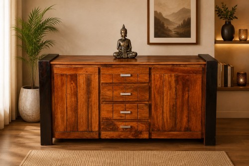Belters designed four drawer two door side board