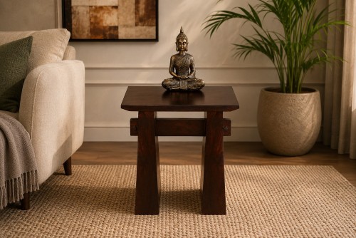 Hollo Hash wide leg side table