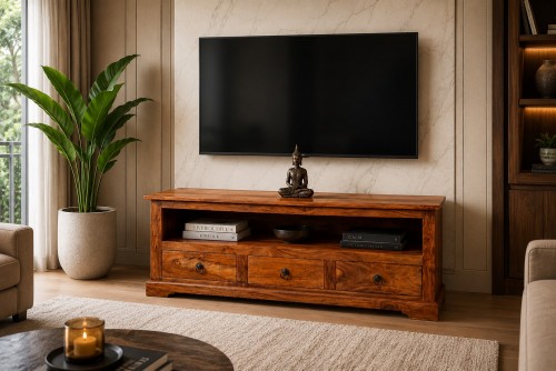 Rare modern design tv unit with three drawer