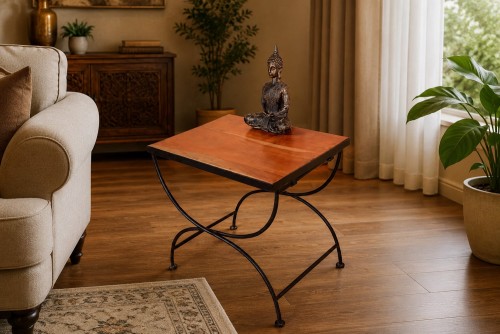 Jamboree iron leg decor stool