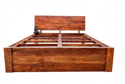 Tepo sleeper wood teak finish bed