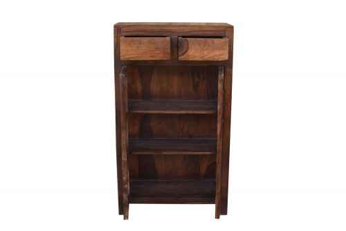 Kenzou 2 drawer Glass Small almirah and crockery unit.