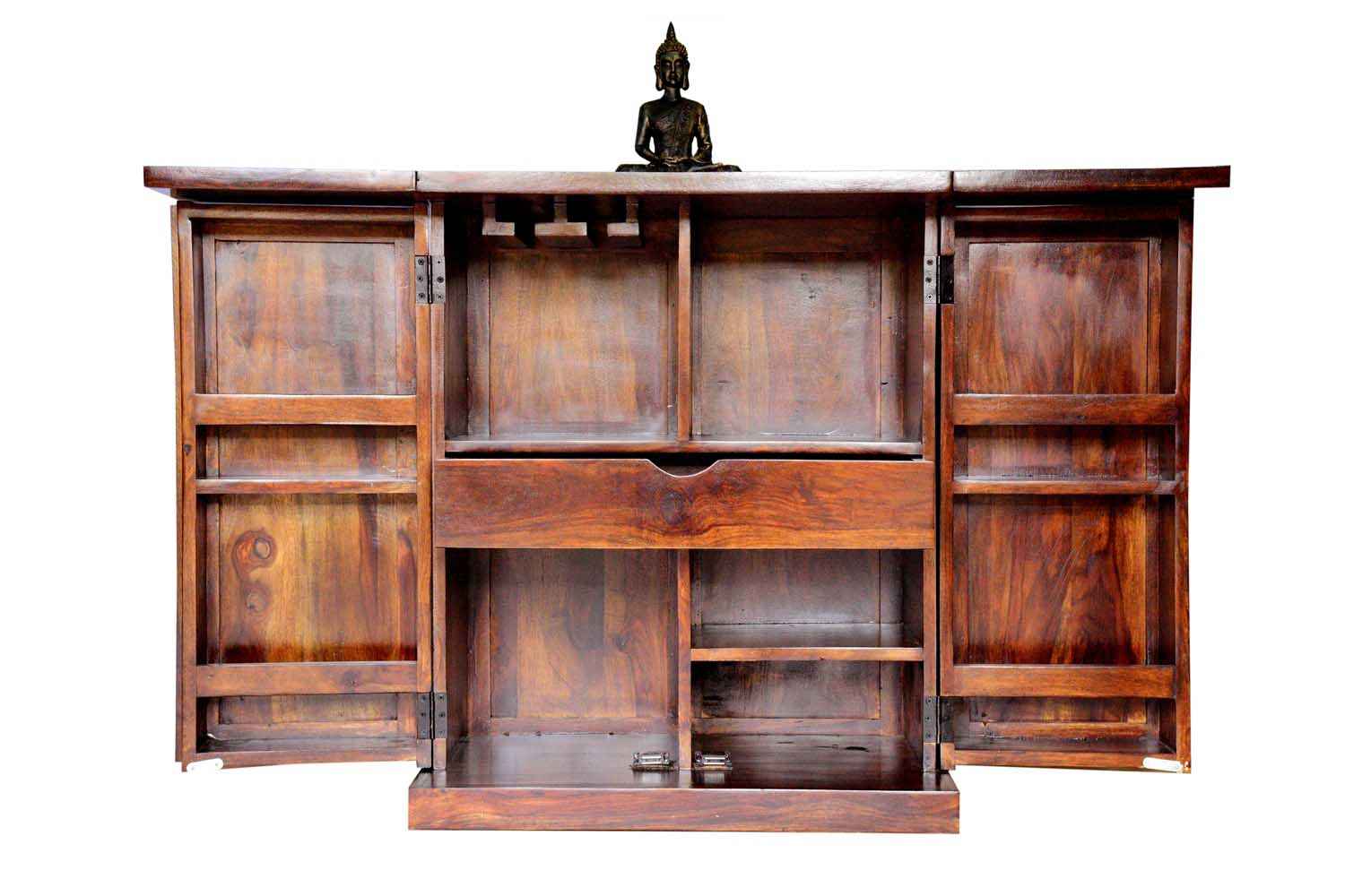 Buy Compact teak finish bar | Bar Furniture, Bar Cabinet ...
