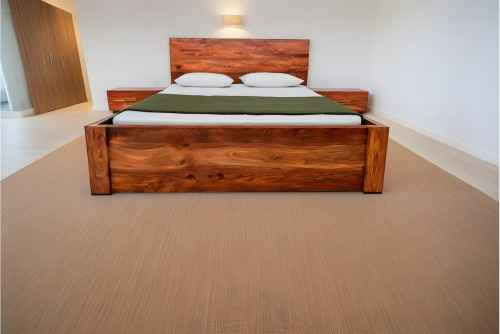 Tepo sleeper wood teak finish bed